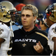 Gregg Williams with Jonathan Vilma (left) and Roman Harper(Chris Graythen/Getty Images)